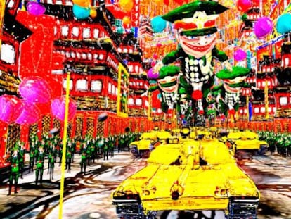 Una de las imágenes de 'Chinese democracy and the last day on Earth'.