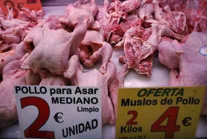 La carne de pollo es un 0,5% m&aacute;s cara que hace un a&ntilde;o.