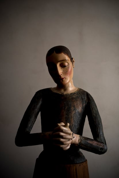 Talla vestidera de la Virgen de la Soledad. Museo Nacional de Escultura, en Valladolid. 