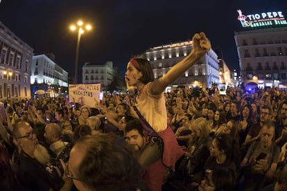 Concentración nocturna convocada el 20 de septiembre para reclamar la erradicación de las violencias machistas.