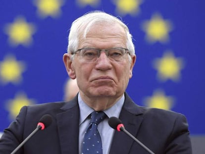 Josep Borrell, en una sesión del Parlamento Europeo.