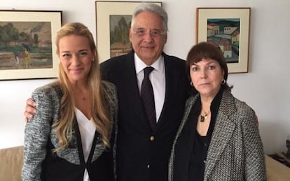 Tintori e Mitzy com Fernando Henrique.