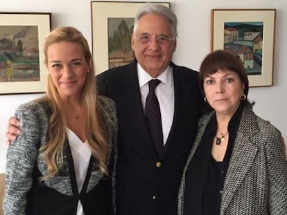 Tintori e Mitzy com Fernando Henrique.