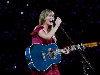 Taylor Swift, durante una actuación en Kansas City, Misuri, el pasado 8 de julio.