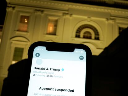 Una imagen de la cuenta de Donald Trump en Twitter.