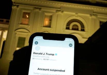 Una imagen de la cuenta de Donald Trump en Twitter.