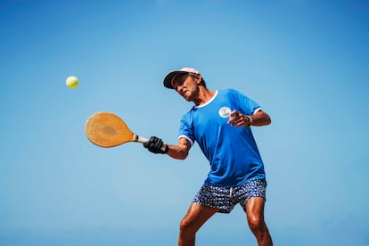 Javier Ceballos, en pleno juego. 