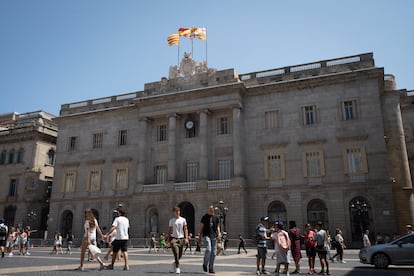 Vista de la sede del Ayuntamiento de Barcelona.