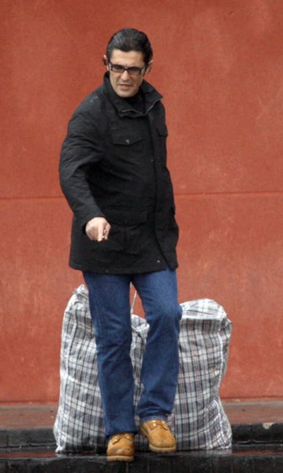 Antonio Puerta, a su salida de la cárcel de Estremera