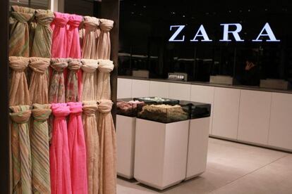 Una tienda de Zara, la principal cadena del grupo Inditex