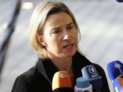 La Alta representante de la diplomacia de la UE, Federica Mogherini.