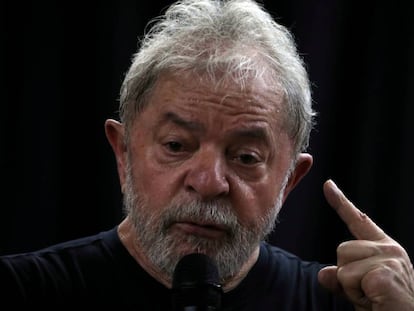 O ex-presidente Lula no início deste ano. 