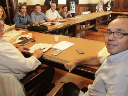 Lluís Rabell i Joan Coscubiela.