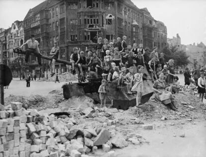 Imagen captada en Berlín en enero de 1945.