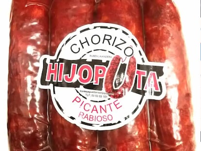 Imagen de los chorizos Hijoputa, en la web del vendedor