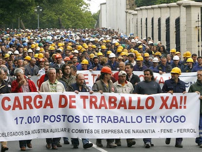 Los trabajadores de Navantia piden más carga de trabajo