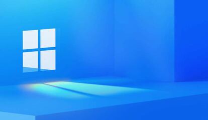 Logo Windows 11 con fondo azul