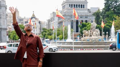 Will Smith on May 26 in Madrid's Plaza de la Cibeles.