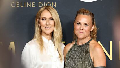 Céline Dion e Irene Taylor en un pase de 'I Am: Celine Dion' en Nueva York, el 17 de junio de 2024.