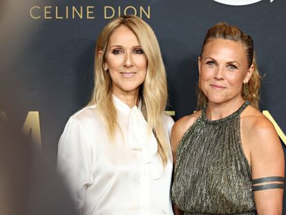 Céline Dion and Irene Taylor at a screening of 'I Am: Celine Dion' in New York, on June 17, 2024.