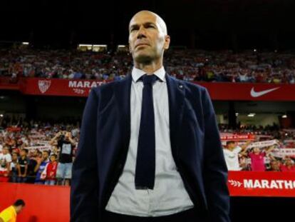 Zidane valora la calidad de la competición doméstica, y destaca el compromiso de sus jugadores para mantener la intensidad empleada ante el Sevilla