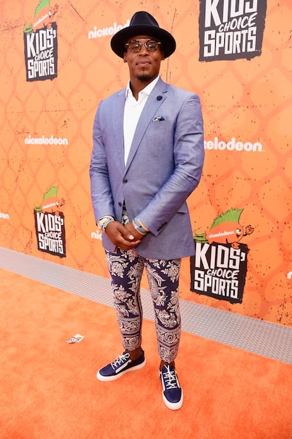 Cam Newton en los premios Nickelodeon Kids' Choice Sports Awards en 2016.