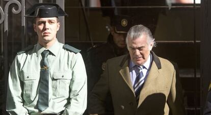 El extesorero del PP Luis Bárcenas en febrero de 2013.