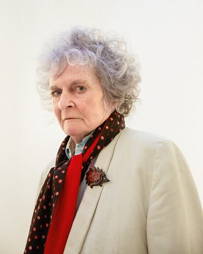 Maggi Hambling, retratada durante su estancia en Madrid.