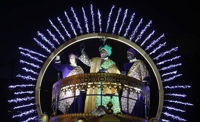 Baltasar, durante la cabalgata de Reyes de Madrid de 2020.