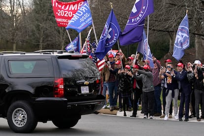 Simpatizantes de Trump, el 13 de diciembre en Sterling.