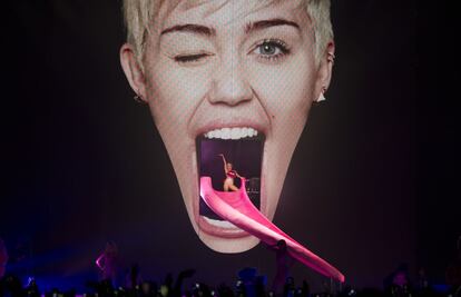 Concierto de la cantante estadounidense Miley Cyrus en Colonia, Alemania. 26 de mayo de 20014.