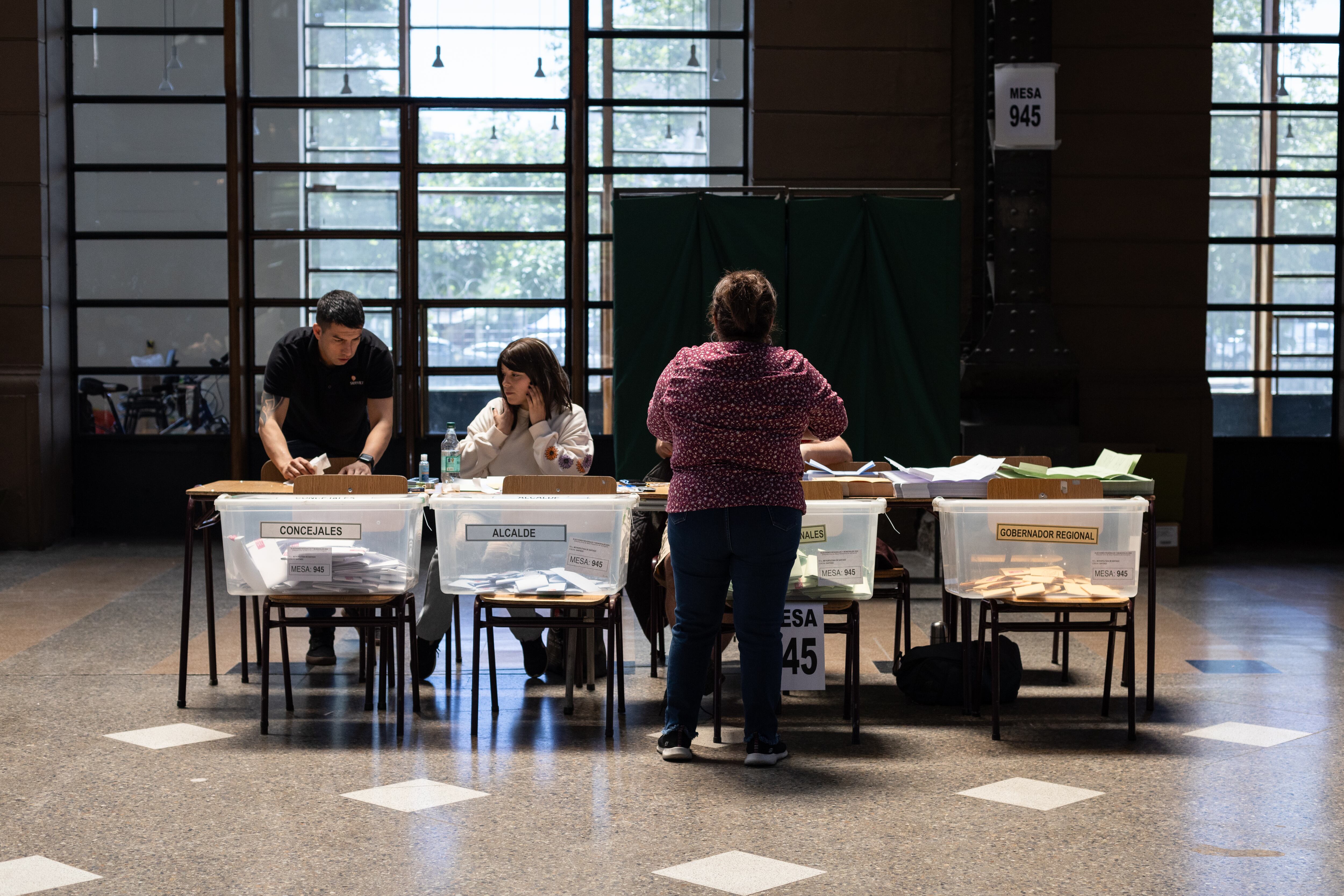Elecciones municipales en Santiago, Chile, el 26 de Octubre de 2024. 