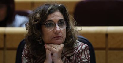 María Jesús Montero, ministra de Hacienda y Portavoz del Gobierno.