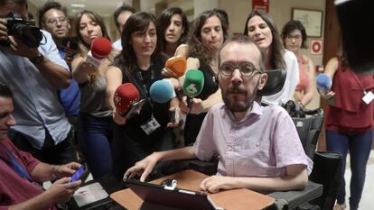 El responsable de Acción de Gobierno e Institucional y Programa de Podemos, Pablo Echenique.