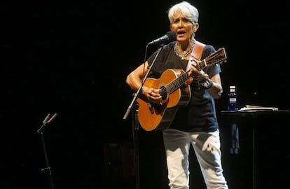 Joan Baez in Pedralbes, Spain in 2016.