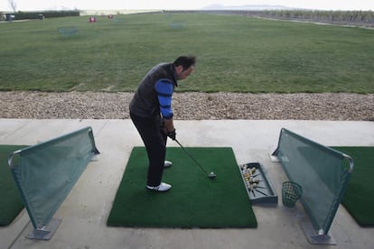 Campo de prácticas de golf en Villanueva de la Serena. Fue tal su éxito, que la Federación Española colaboró en construir un campo de nueve hoyos.