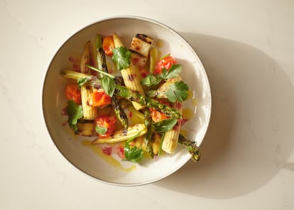 Un plato del restaurante Six Senses Ibiza.