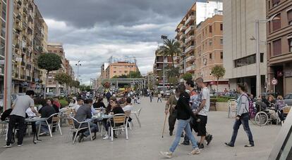 Mislata, el municipio con mayor densidad de España, 20.700 habitantes por kilómetro cuadrado.
