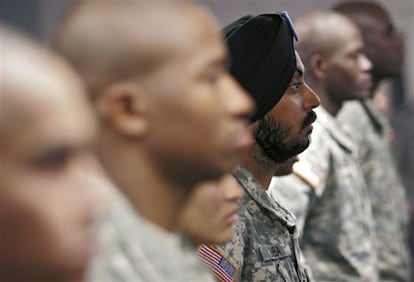 El Departamento de Defensa de EE UU permite que sus soldaos vistan acorde con sus creencias.