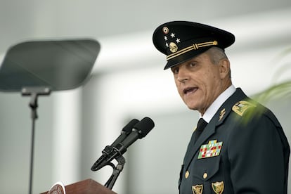 Salvador Cienfuegos, en un acto en el Colegio Militar, en septiembre de 2013.