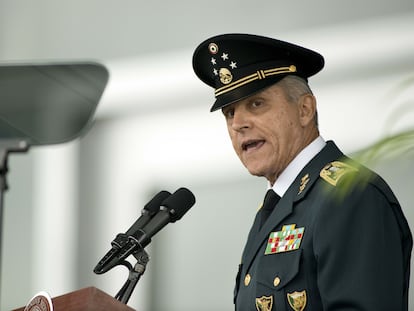 Salvador Cienfuegos, en un acto en el Colegio Militar, en septiembre de 2013.