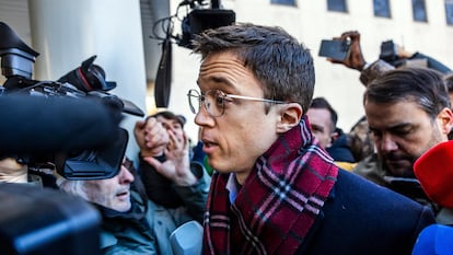 El exdiputado Íñigo Errejón a su llegada para declarar en el Juzgado de Instrucción Número 47 de Plaza de Castilla el 16 de enero.