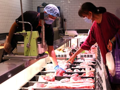 Supermercado na cidade chinesa de Handan.