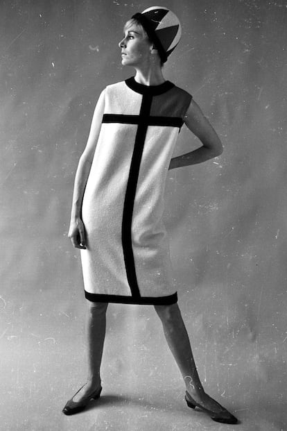 El famoso vestido Mondrian de Yves Saint Laurent. 