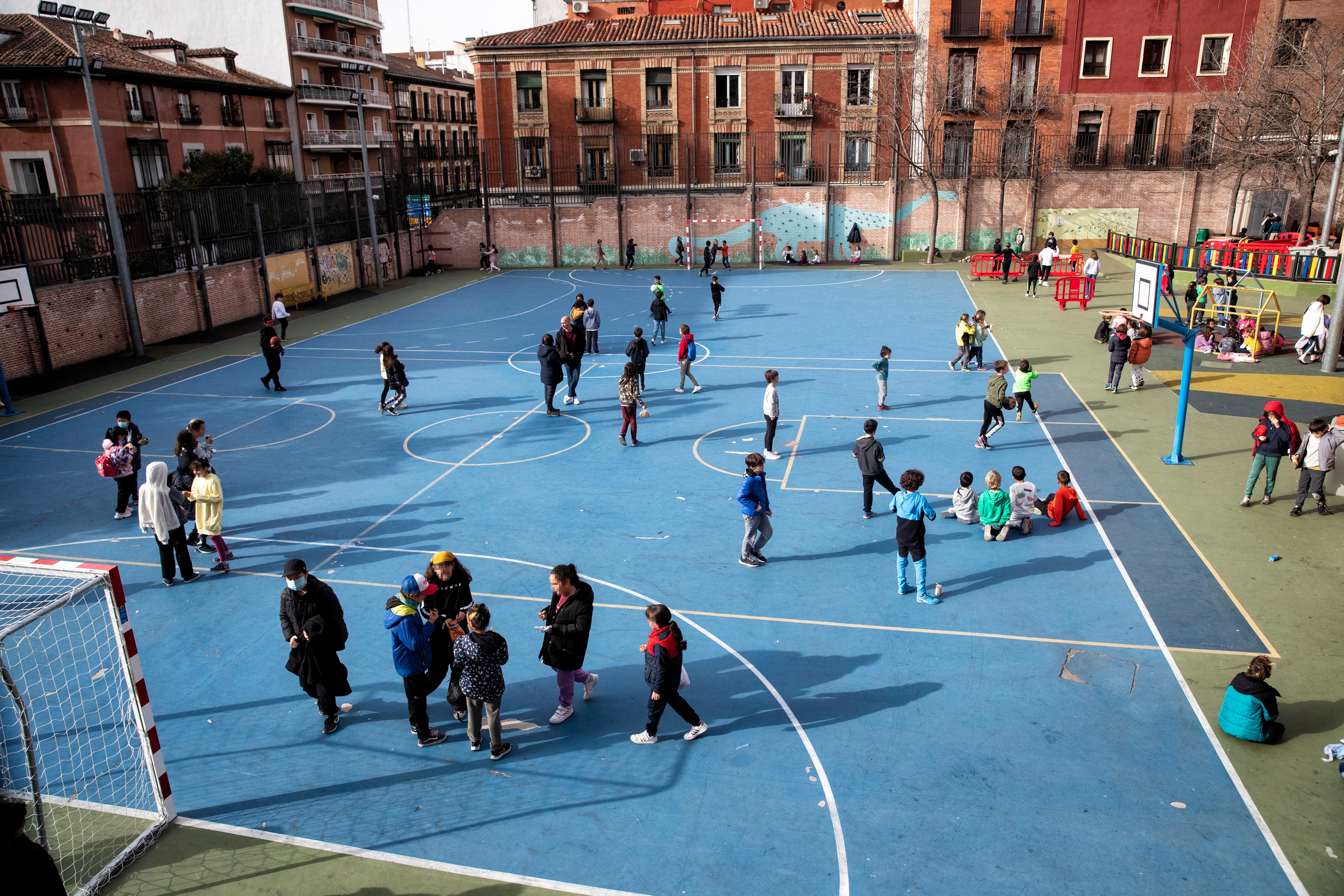 Patio del colegio Nuestra Señora de La Paloma, en Madrid.