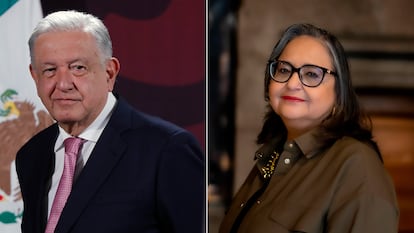 López Obrador y Norma Lucía Piña.