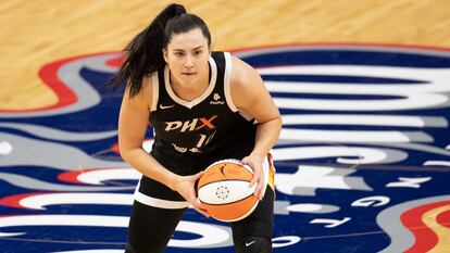 Megan Gustafson, en julio pasado con Phoenix, en la WNBA.