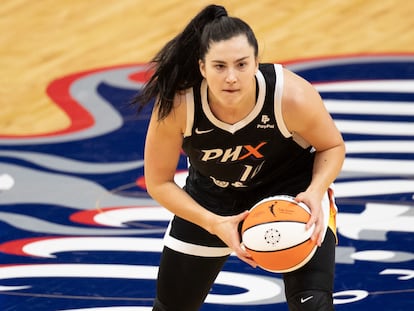 Megan Gustafson, en julio pasado con Phoenix, en la WNBA.