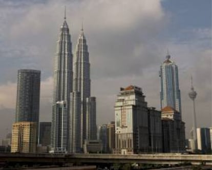 Vista general del paisaje urbano de Kuala Lumpur, la capital de Malasia.