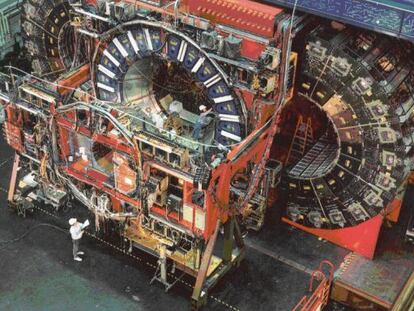 El detector CDF del acelerador de partículas Tevatron, de Fermilab, junto a Chicago.